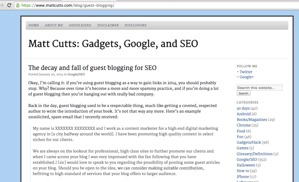 guest blogging