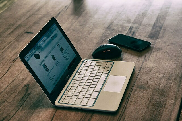 laptop mouse with mobile phone