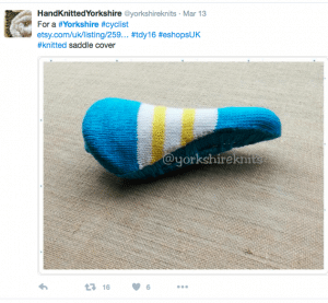 hand knitted yorkshire tweet