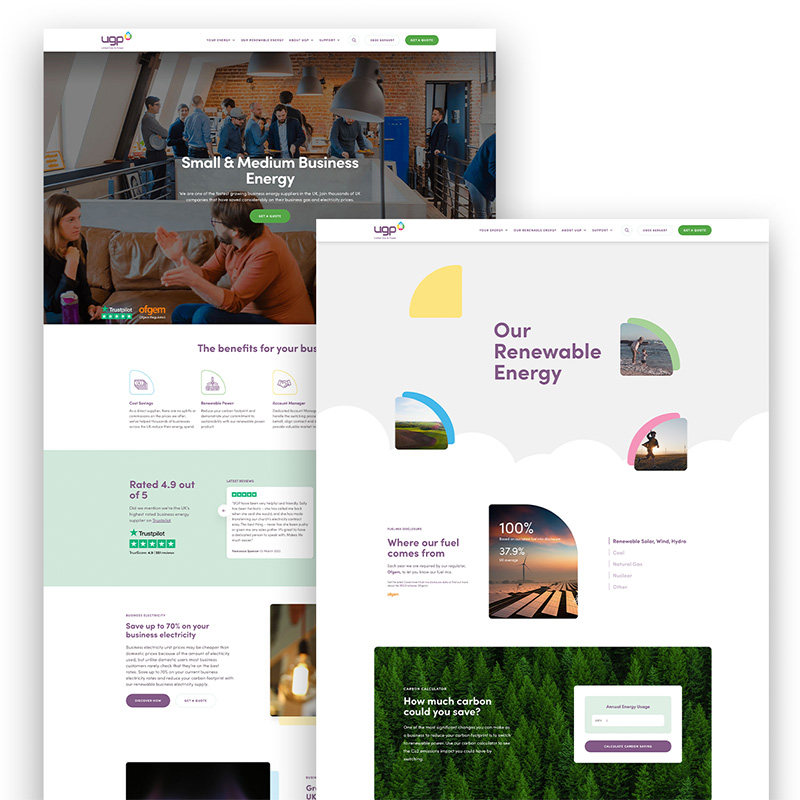 UGP website front-end design