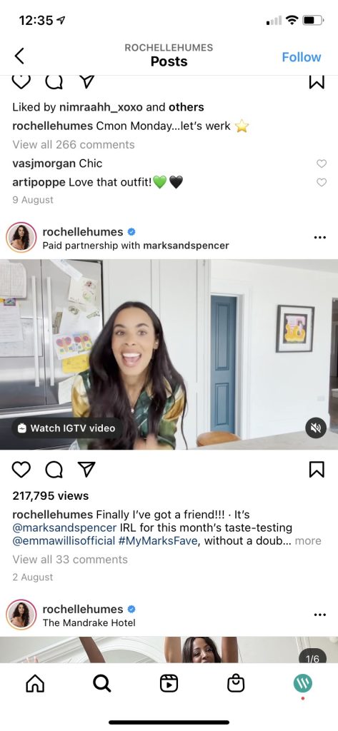 Rochelle Humes instagram