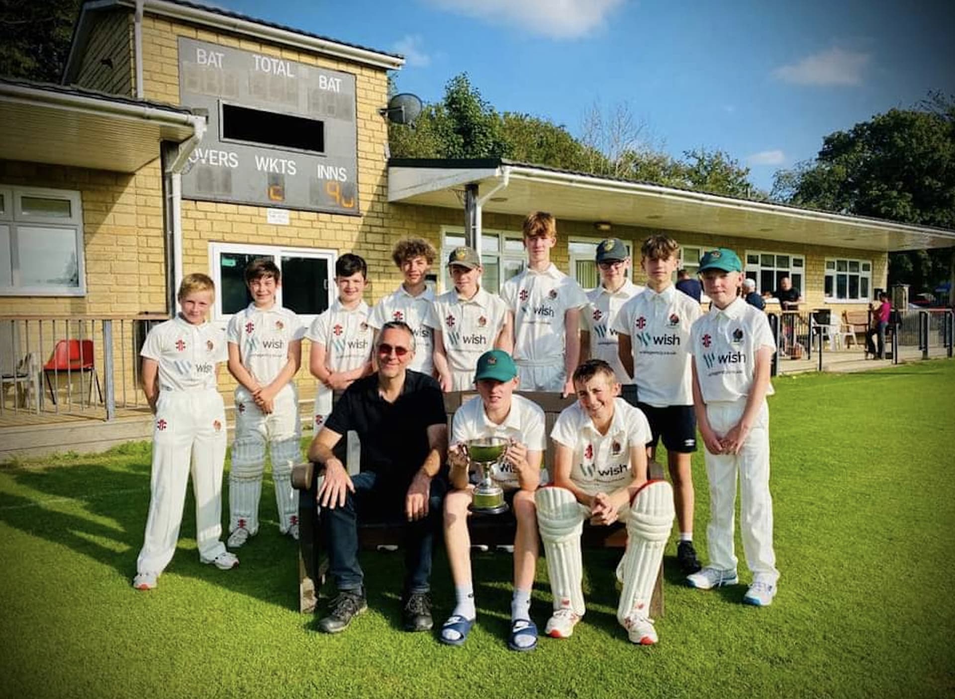 Wish sponsored Harrogate Cricket under 13’s team