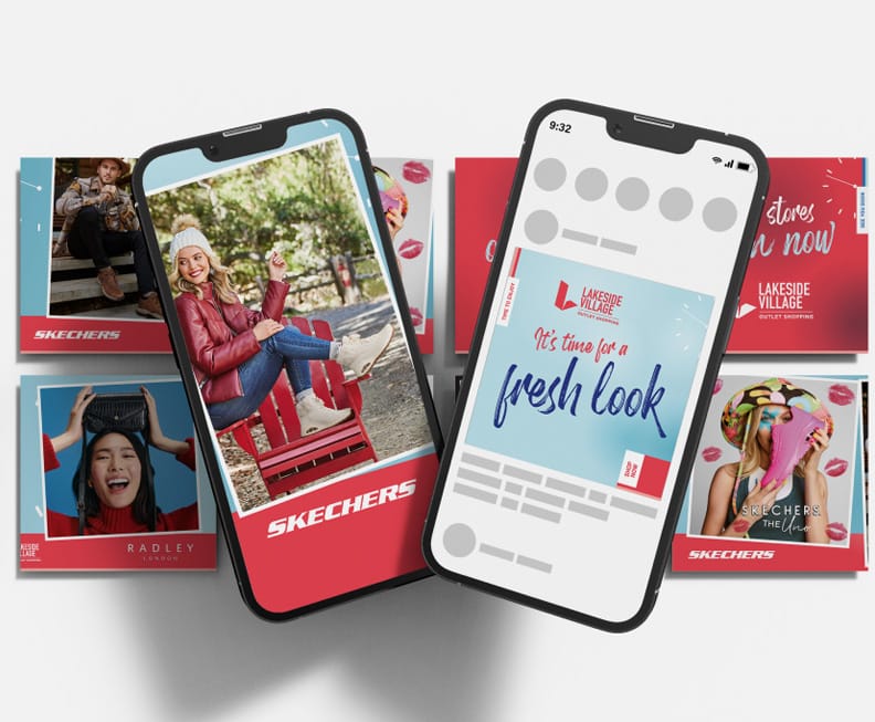 Lakeside Village Brand Mobile Layouts.