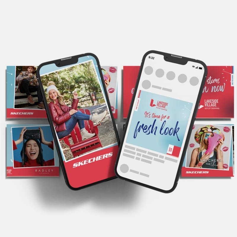 Lakeside Village Brand Mobile Layouts.