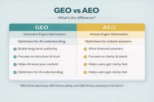 GEO vs AEO Table
